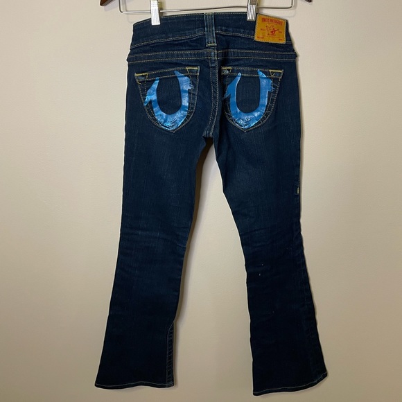 True Religion Dark Wash Flare Jeans - Picture 6 of 9